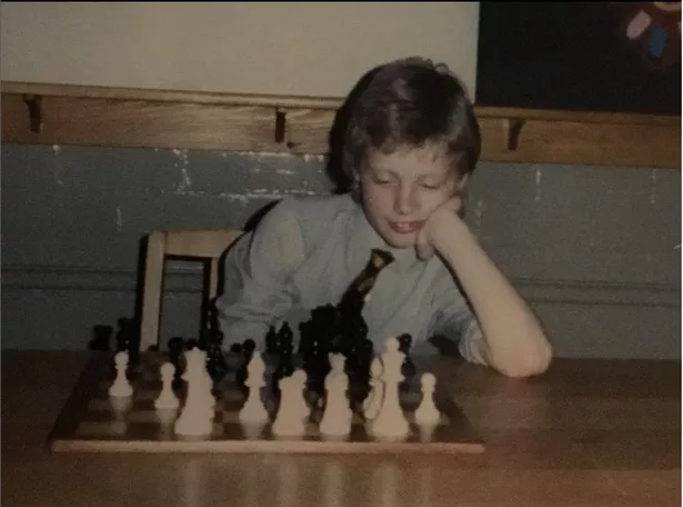 andrew flintoff playing chess