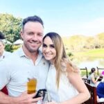 ab de villers with his wife